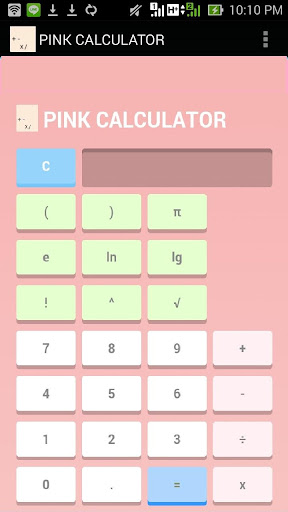 PINK CALCULATOR