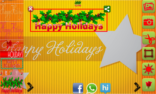 Happy Holidays Greetings Maker