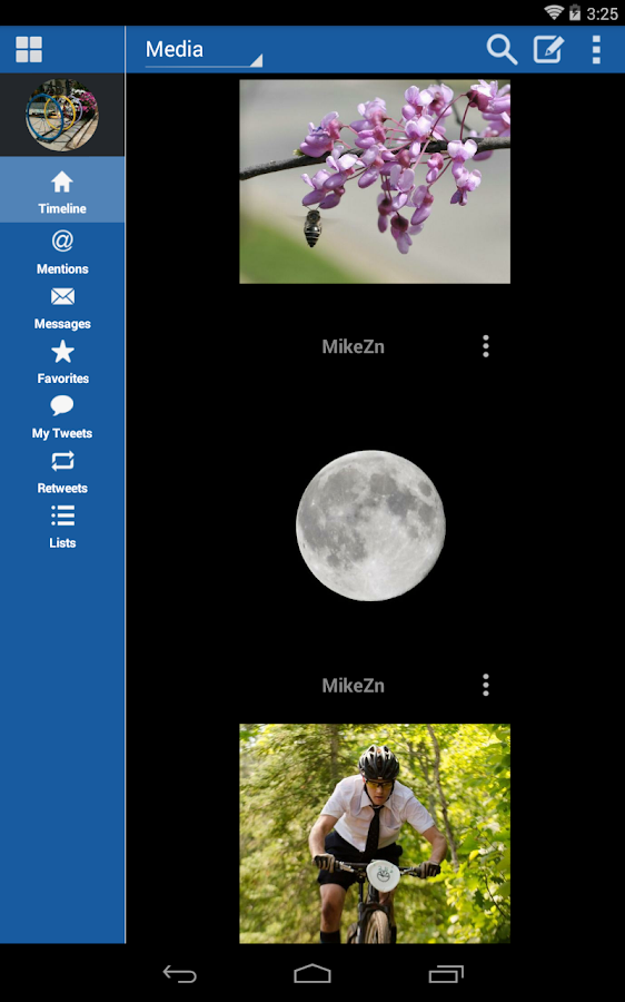 TweetCaster Pro for Twitter - screenshot