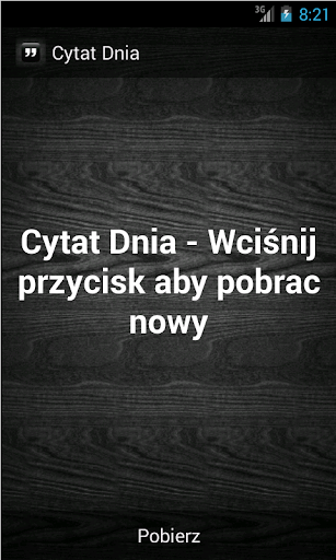 Cytat Dnia