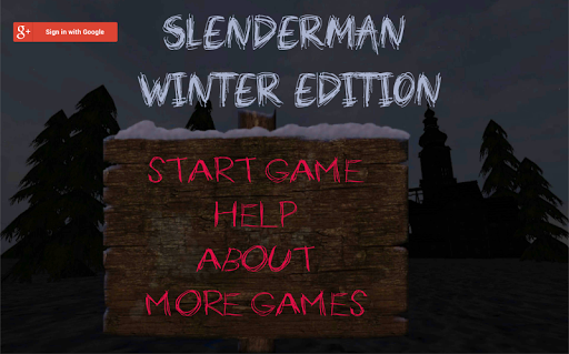 【免費動作App】SlenderMan: Winter Edition-APP點子