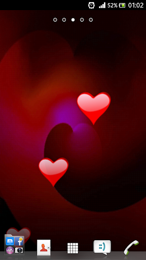 Hearts Live Wallpaper 3D Free