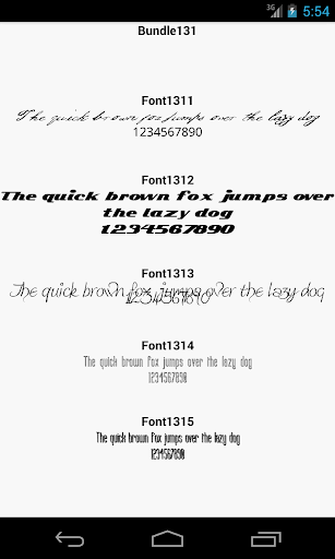 Fonts for FlipFont 131