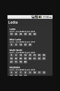 Wyniki Lotto Screenshots 0