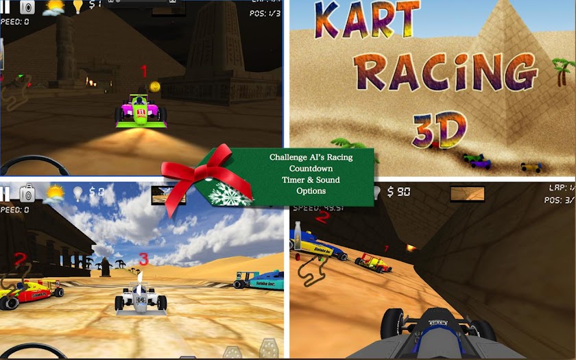 Kart Racing Car Arcade Action Screen 1