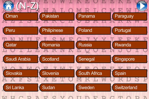 【免費拼字App】WordSearch Place 144 Countries-APP點子