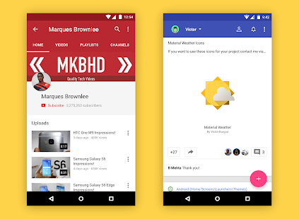 MaterialUp CM12 Theme - screenshot thumbnail
