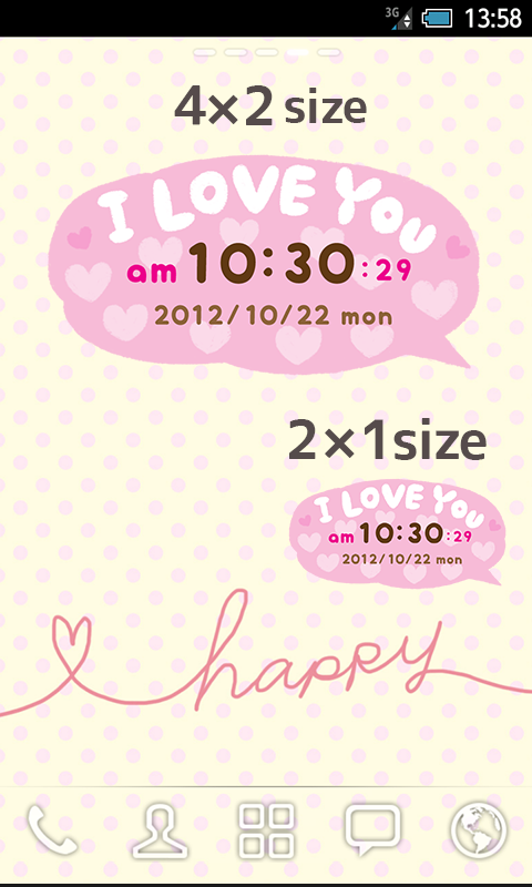 *Lovely* Clock Widget Screen 2