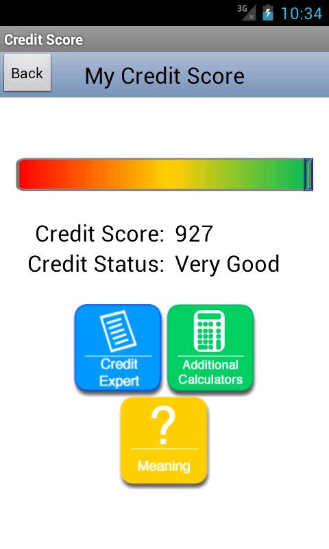 My Credit Score Screen 2