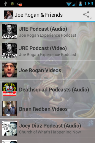 Joe Rogan Friend's Podcasts