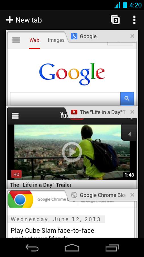 Navegador Chrome - Google - screenshot