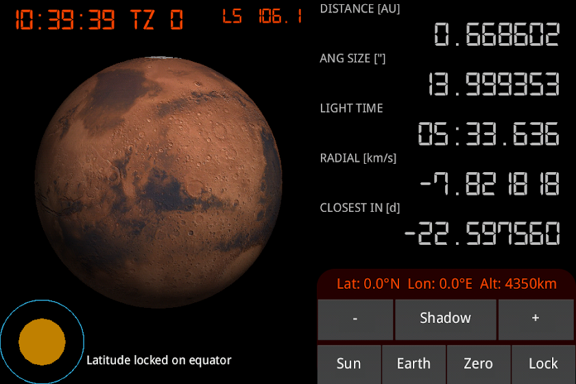 Mars Approach Screen 1