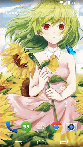 flower girl live wallpaper