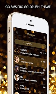 How to install GO SMS GOLD RUSH THEME 1.0 unlimited apk for pc