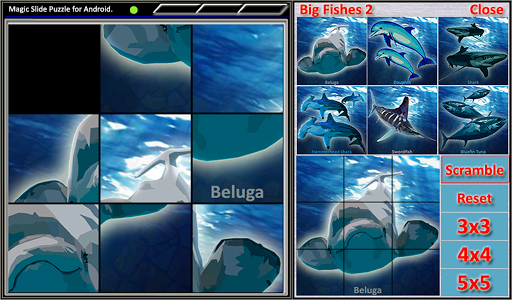 Magic Slide Puzzle B Fishes 2