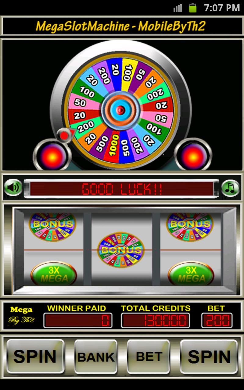 Android application Mega Slot Machine screenshort