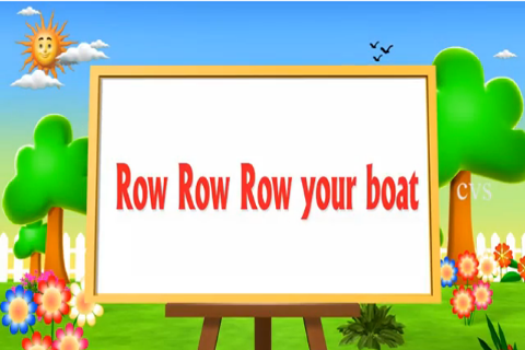 Kids Rhyme Row Row Your Boat