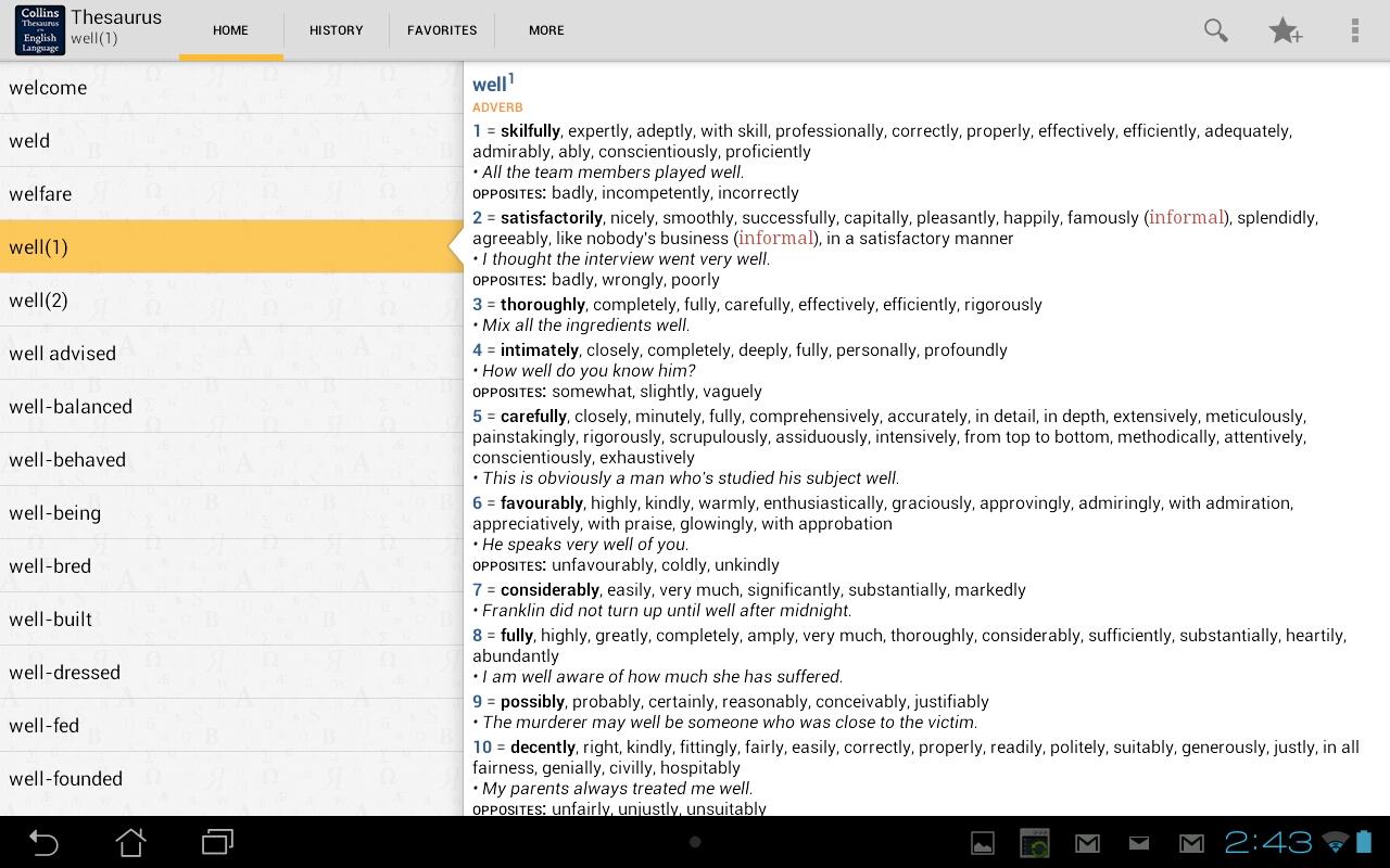 Collins Thesaurus English TR Android Apps on Google Play