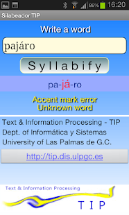 Syllabifier - TIP Screenshots 3