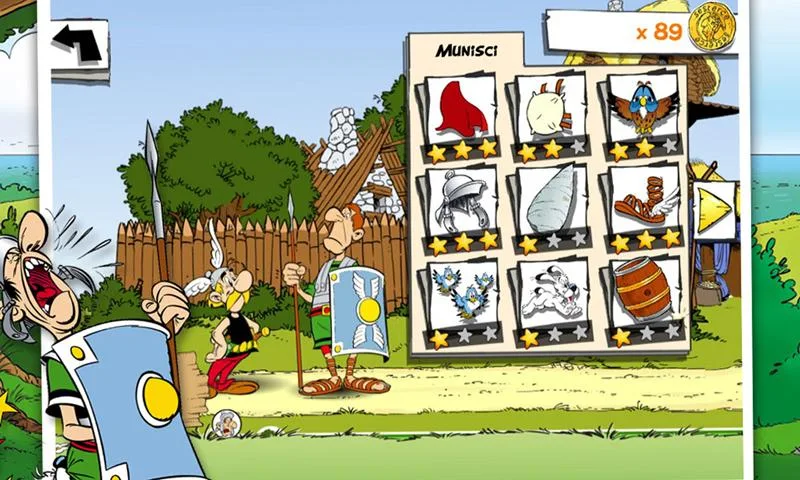  Android game   Asterix: Megaceffone   lancia più lontano possibile il povero romano!