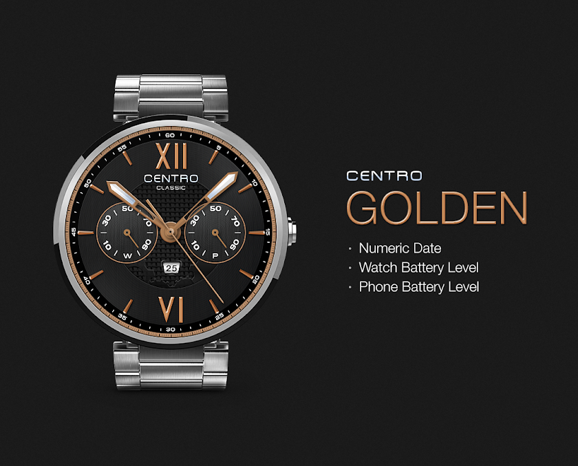 Golden watchface by Centro Screen 2
