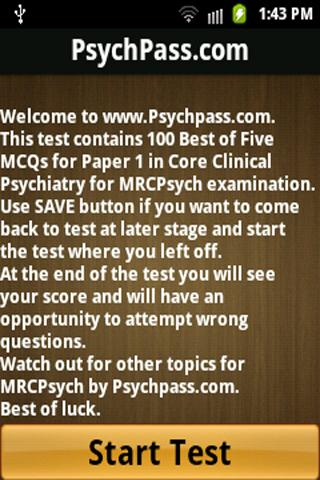 MRCPsych Core Clinical Paper 1