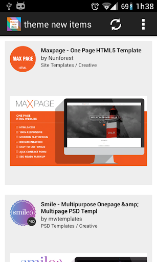 ThemeForest new item