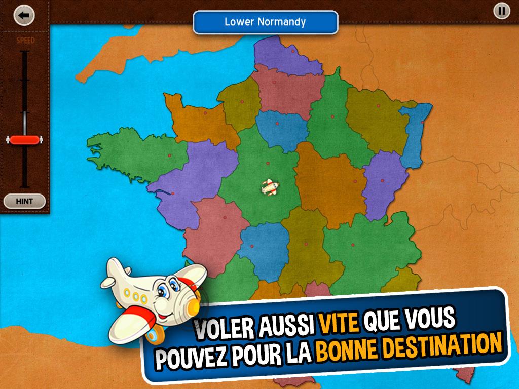 Android application GeoFlight France: Geography screenshort