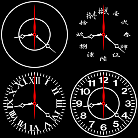 設計模擬時鐘壁紙