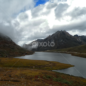 Sela Pass by Sampurna Sarkar - Landscapes Waterscapes