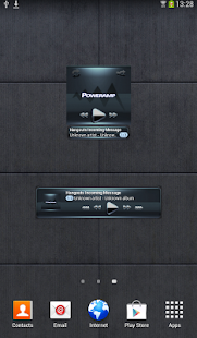Free Download Poweramp widget - BLACK Petrol APK