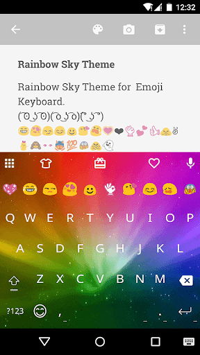 Rainbow Sky Emoji Keyboard