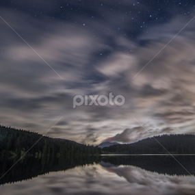 Pass Lk mirror by Eddie Murdock - Landscapes Waterscapes