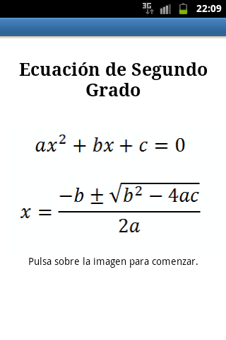 Ecuación de segundo grado