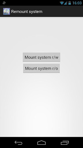 Mount system rw