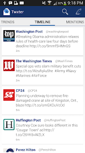 Android application Twxter Pro screenshot
