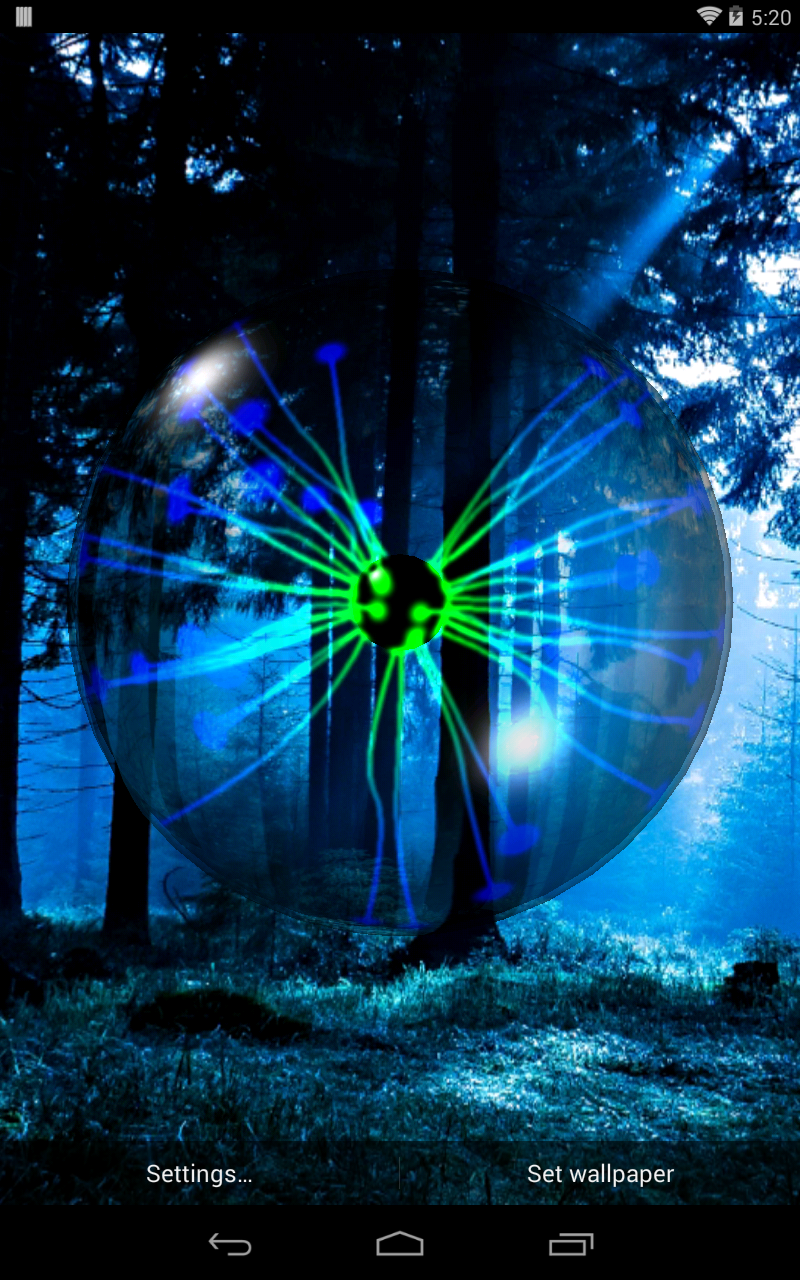 Plasma Orb Live Wallpaper Screen 3