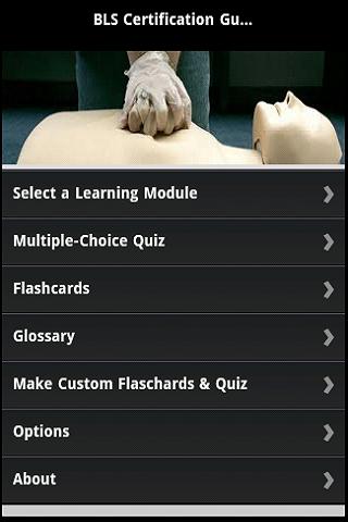 Android application BLS – Basic Life Support screenshort