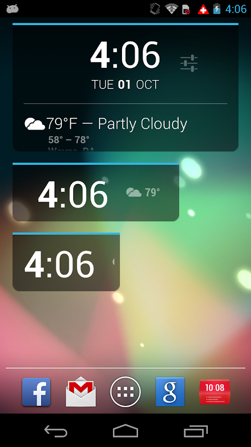 Android application Better DashClock Key screenshort