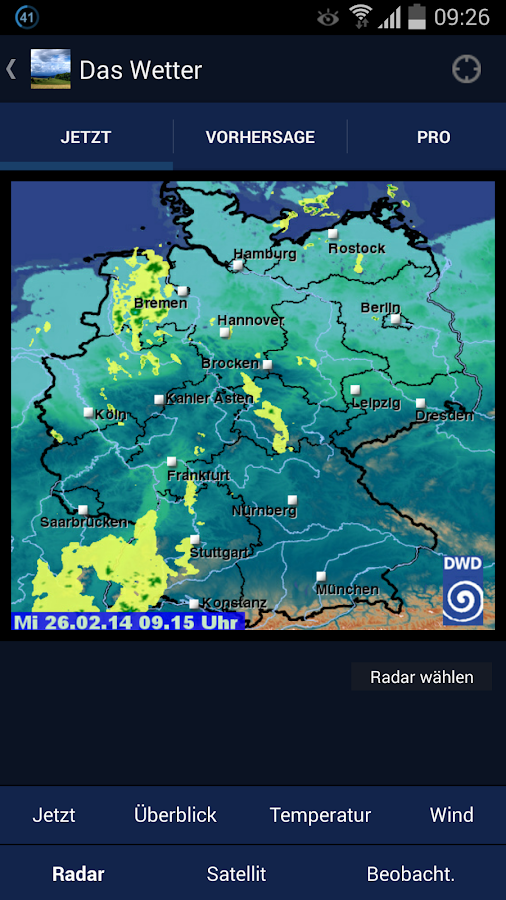 wetter app mit dwd daten