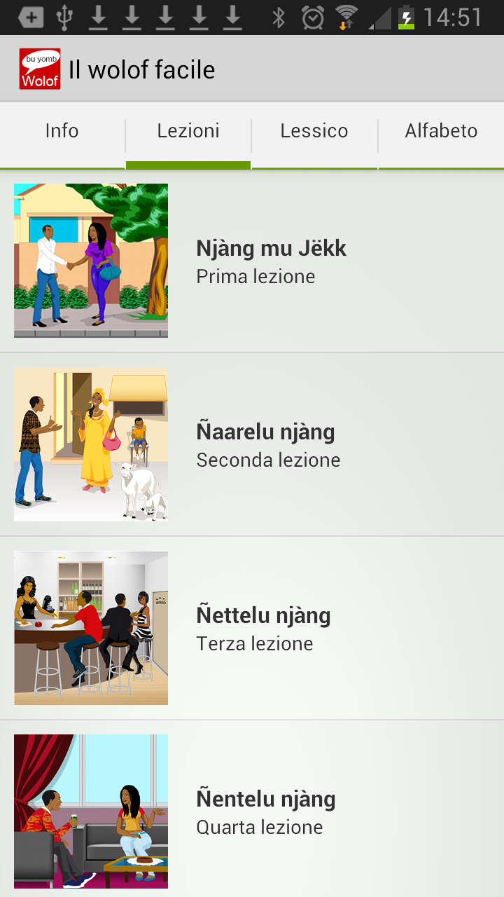 Android application Easy Wolof - Full screenshort