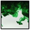 Green dye in water