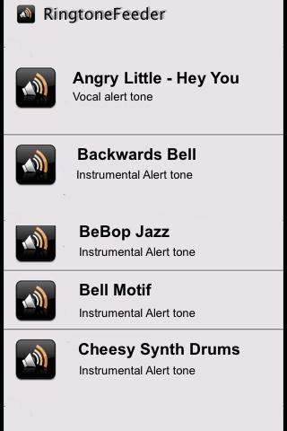 Notifications and Alert Tones Screen 2