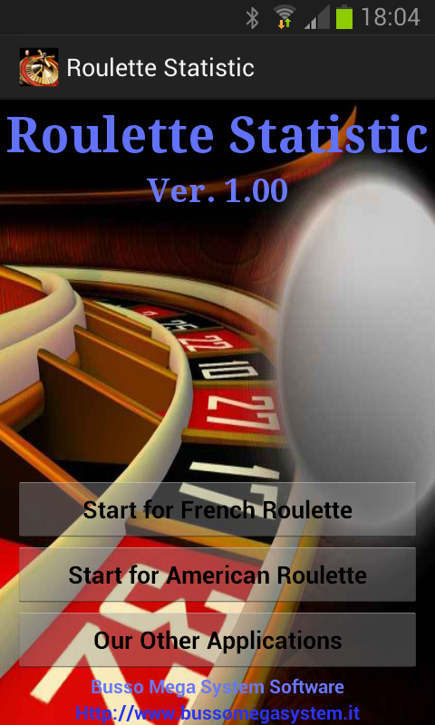 Android application Roulette Statistic screenshort