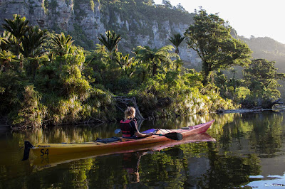 Next to Punakaiki village is the Pororari River, which opens out to a serene lagoon flanked by forest and cliffs on the west side of New Zealand's South Island. It’s the perfect location for a kayaking expedition. You don’t need to be especially fit or experienced to enjoy this adventure and all the gear is provided by the local kayak rental company.