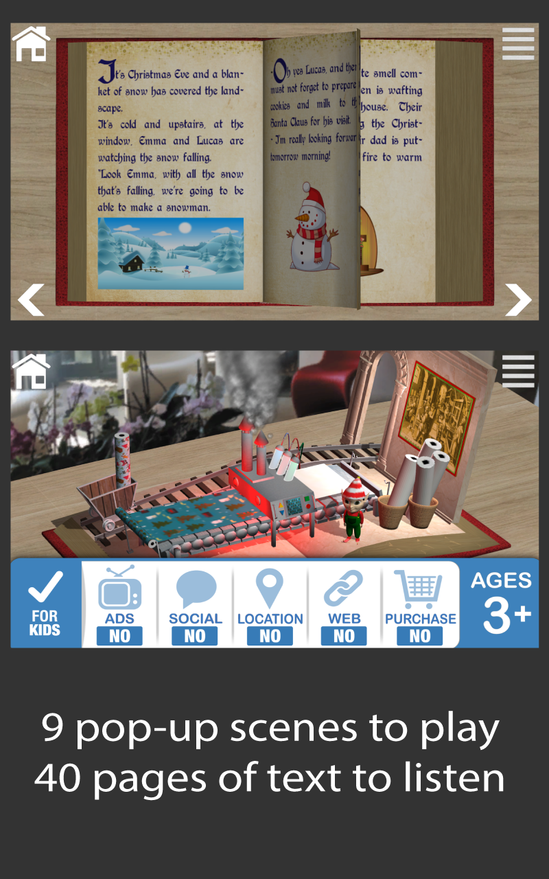 The Christmas Spirit - 3D book Screen 2