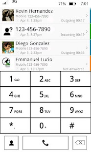 Free exDialer White WP7 Theme APK