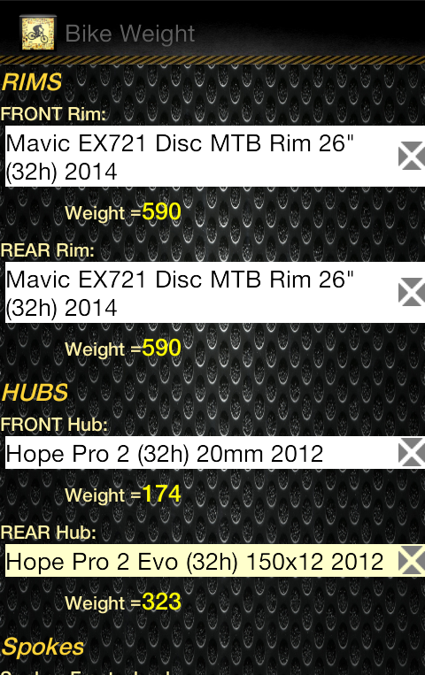 Bike Weight Screen 3