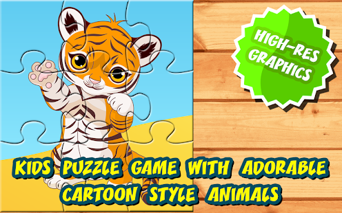  16 Kids Puzzles: Cute Animals-   