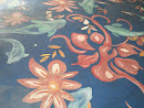 Fishes With Flowers Mural